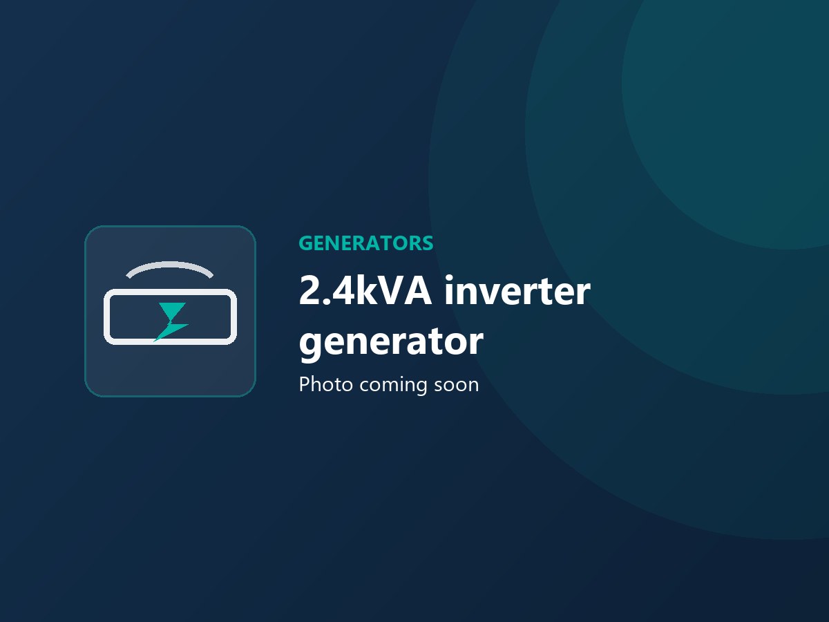 2.4kVA inverter generator