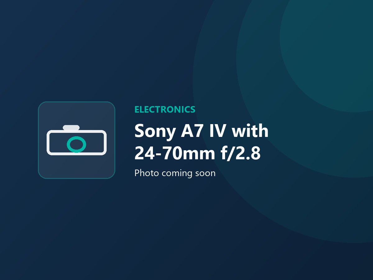 Sony A7 IV with 24-70mm f/2.8